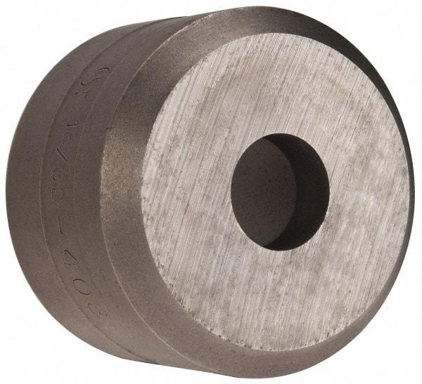 Cleveland Steel Tool - 15/32 Inch Diameter Round Ironworker Die - 1-1/2 Inch Head Diameter, 1 Inch Head Height - A1 Tooling