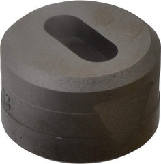 Cleveland Steel Tool - 1-3/32 Inch Long x 15/32 Inch Wide Oblong Ironworker Die - 1-13/16 Inch Head Diameter, 1-1/8 Inch Head Height - A1 Tooling