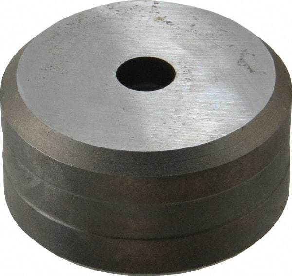 Cleveland Steel Tool - 13/32 Inch Diameter Round Ironworker Die - 2 Inch Head Diameter, 1 Inch Head Height - A1 Tooling