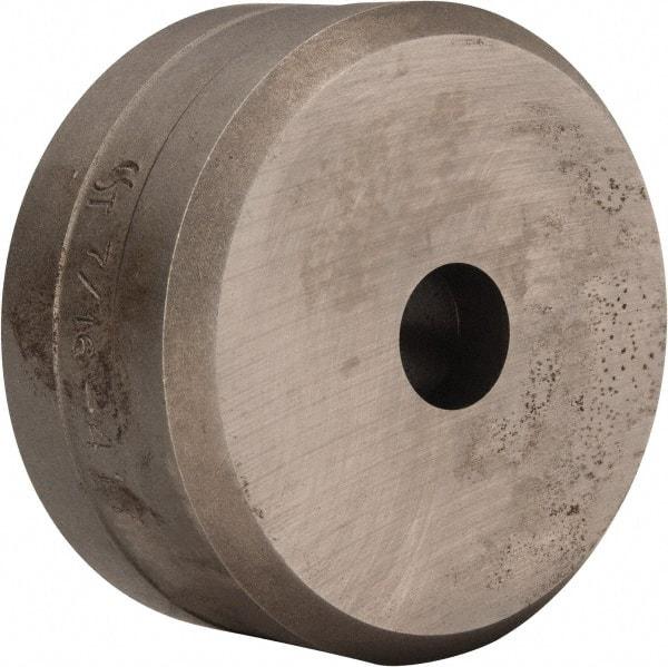 Cleveland Steel Tool - 7/16 Inch Diameter Round Ironworker Die - 2 Inch Head Diameter, 1 Inch Head Height - A1 Tooling