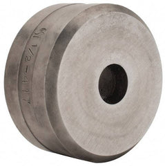 Cleveland Steel Tool - 1/2 Inch Diameter Round Ironworker Die - 2 Inch Head Diameter, 1 Inch Head Height - A1 Tooling