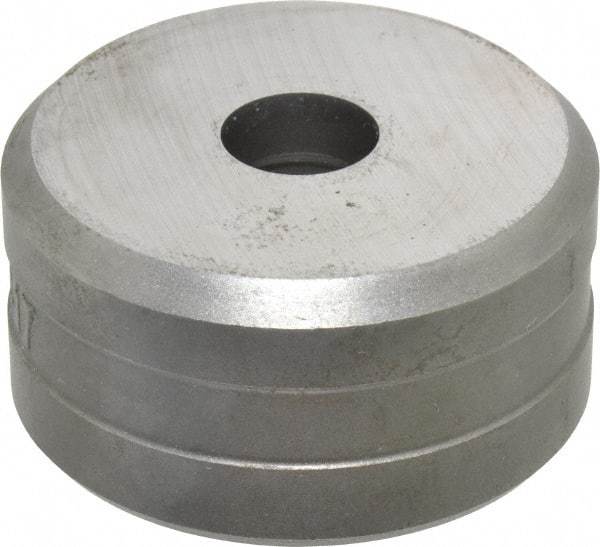 Cleveland Steel Tool - 17/32 Inch Diameter Round Ironworker Die - 2 Inch Head Diameter, 1 Inch Head Height - A1 Tooling