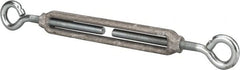 Made in USA - 144 Lb Load Limit, 3/8" Thread Diam, 2-7/8" Take Up, Aluminum Eye & Eye Turnbuckle - 6-7/8" Body Length, 1/4" Neck Length, 11-3/8" Closed Length - A1 Tooling