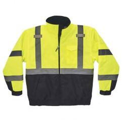 8377 M LIME QUILTED BOMBER JACKET - A1 Tooling