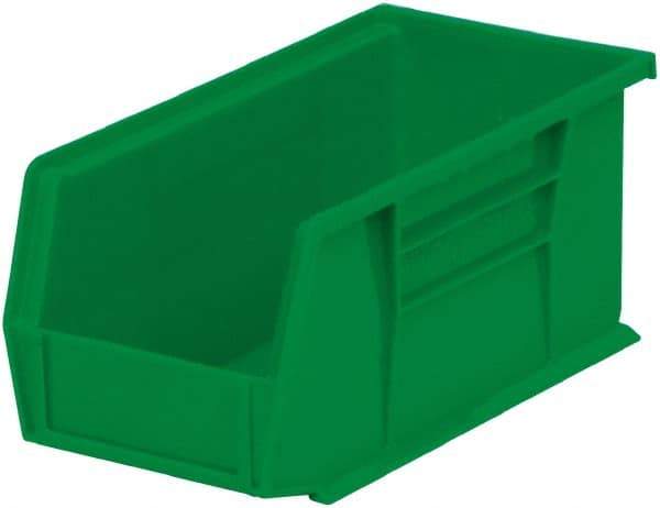 Akro-Mils - 30 Lb. Load Capacity, 10-7/8" Deep, Green Polymer Hopper Stacking Bin - 5" High x 5-1/2" Wide x 10-7/8" Long - A1 Tooling