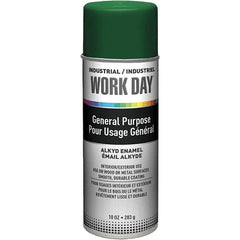 Krylon - Green, Gloss, Enamel Spray Paint - 9 to 13 Sq Ft per Can, 10 oz Container, Use on Ceramics, Glass, Metal, Plaster, Wood - A1 Tooling