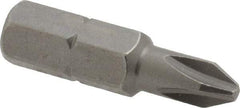 Wera - #2, Hex Drive Standard Phillips Screwdriver Bit - 5/16" Drive, 1-1/4" OAL - A1 Tooling