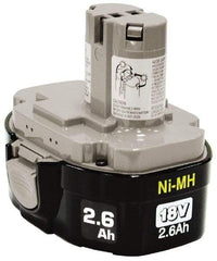 Makita - 18 Volt NiMH Power Tool Battery - 2.6 Ahr Capacity, 1 hr Charge Time, Series Mforce - A1 Tooling