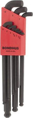 Bondhus - 9 Piece L-Key Ball End Hex Key Set - Hex Range 1.5 to 10mm - A1 Tooling