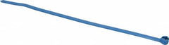 Thomas & Betts - 7.31" Long Blue Nylon Standard Cable Tie - 50 Lb Tensile Strength, 1.22mm Thick, 44.45mm Max Bundle Diam - A1 Tooling