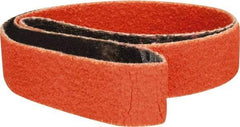 Norton - 1/2" Wide x 18" OAL, 80 Grit, Ceramic Abrasive Belt - Ceramic, Medium, Coated, Y Weighted Cloth Backing, Series R980 - A1 Tooling