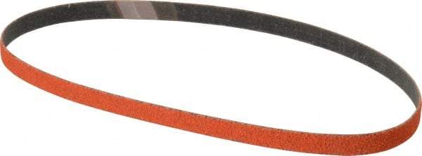 Norton - 1/2" Wide x 24" OAL, 40 Grit, Ceramic Abrasive Belt - Ceramic, Coarse, Coated, Y Weighted Cloth Backing, Series R980 - A1 Tooling