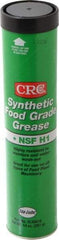 CRC - 14 oz Cartridge Synthetic High Temperature Grease - Clear/Yellow, Extreme Pressure, Food Grade & High/Low Temperature, 400°F Max Temp, NLGIG 2, - A1 Tooling