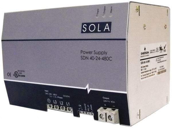 Sola/Hevi-Duty - 960 Watt, 480 VAC Input, 24 V Output, DIN Rail Power Supply - A1 Tooling