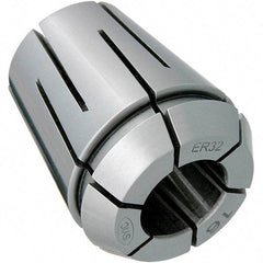 Techniks - 7/32" ER25 Coolant Collet - 1.339" OAL, 1.02" Overall Diam - Exact Industrial Supply