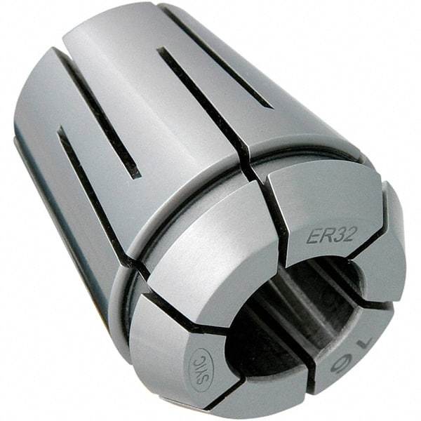 Techniks - 17/64" ER32 Coolant Collet - 1.575" OAL, 1.3" Overall Diam - Exact Industrial Supply