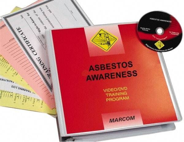 Marcom - Asbestos Awareness, Multimedia Training Kit - 14 Minute Run Time DVD, English and Spanish - A1 Tooling