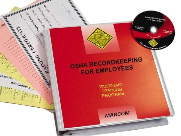 Marcom - OSHA Recordkeeping for Employees, Multimedia Training Kit - 14 Minute Run Time DVD, English and Spanish - A1 Tooling