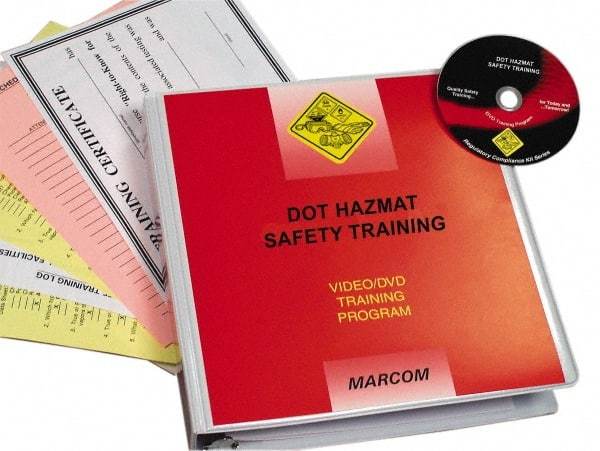 Marcom - DOT HazMat Safety, Multimedia Training Kit - 18 Minute Run Time DVD, English and Spanish - A1 Tooling