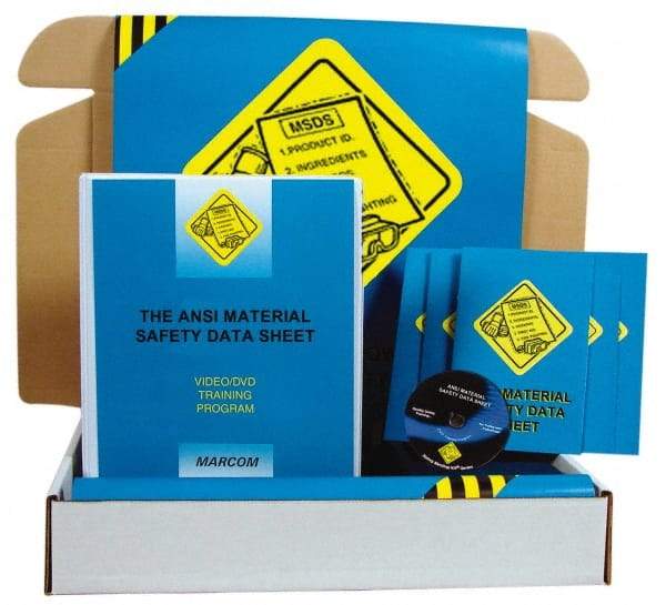 Marcom - The ANSI Material Safety Data Sheet, Multimedia Training Kit - 13 Minute Run Time DVD, English and Spanish - A1 Tooling