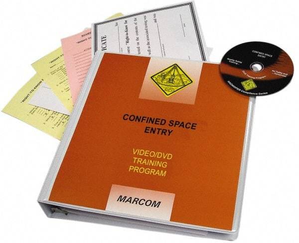 Marcom - Confined Space Entry, Multimedia Training Kit - 21 min Run Time DVD, English & Spanish - A1 Tooling