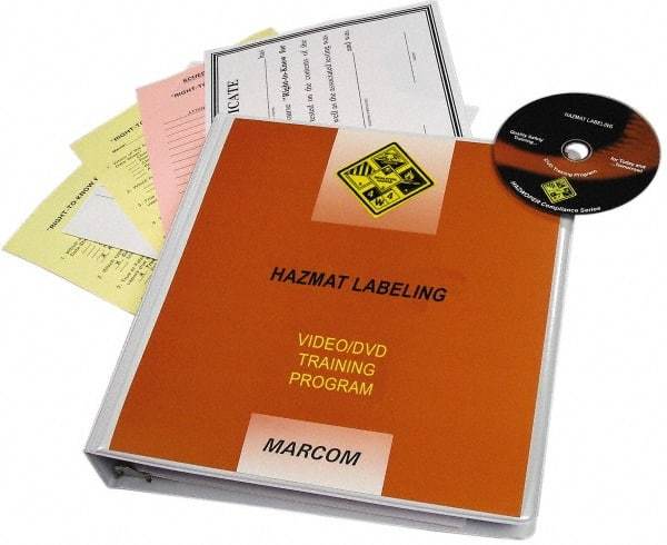 Marcom - HazMat Labeling, Multimedia Training Kit - 21 min Run Time DVD, English & Spanish - A1 Tooling