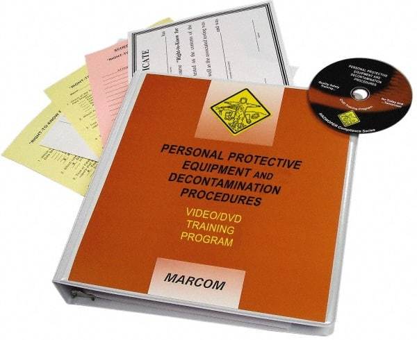 Marcom - Personal Protective Equipment & Decontamination Procedures, Multimedia Training Kit - 21 min Run Time DVD, English & Spanish - A1 Tooling