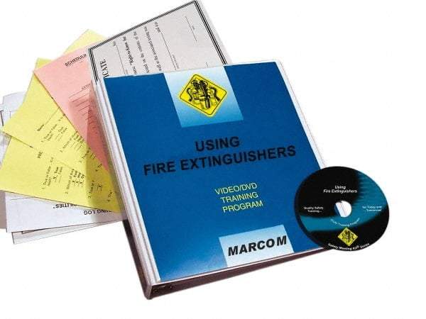 Marcom - Using Fire Extinguishers, Multimedia Training Kit - 18 Minute Run Time DVD, English and Spanish - A1 Tooling