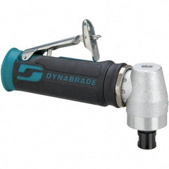 Dynabrade - 1/4" Collet, Angle Handle, Air Angle Die Grinder - 12,000 RPM, Rear Exhaust, 23 CFM, 0.4 hp, 90 psi, 1/4 NPT Inlet - A1 Tooling