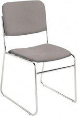 NPS - Fabric Grey Stacking Chair - Chrome Frame, 19" Wide x 21" Deep x 33" High - A1 Tooling