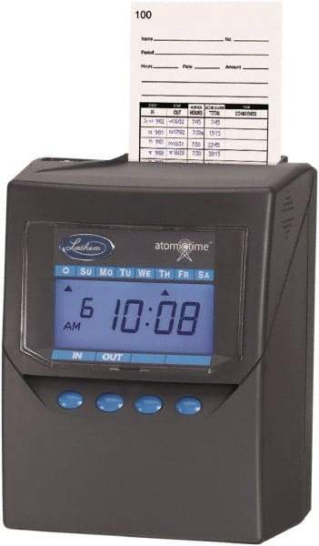 Lathem Time - Time Clocks & Time Recorders Punch Style: Electronic Power Source: Rechargeable Battery Pack - A1 Tooling