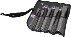 Blackhawk by Proto - 5 Piece Cold Chisel Set - 5-1/4, 5-1/2, 6-1/2, 7 & 7-1/2" OAL, Sizes Included 5/16 to 3/4" - A1 Tooling