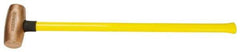 American Hammer - 10 Lb Head Nonsparking Hammer - 33" OAL, 30-1/2" Long Fiberglass Handle - A1 Tooling