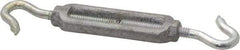 Made in USA - 68 Lb Load Limit, 1/4" Thread Diam, 2-1/4" Take Up, Aluminum Hook & Hook Turnbuckle - 2-5/16" Body Length, 11/64" Neck Length, 5-1/2" Closed Length - A1 Tooling