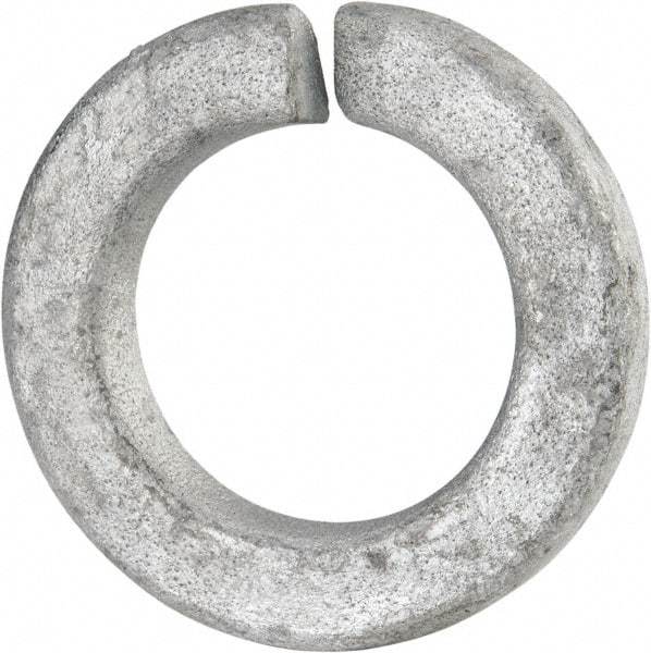 Value Collection - 7/8", 0.898" ID, 0.219" Thick Split Lock Washer - Grade 2 Spring Steel, Hot Dipped Galvanized Finish, 0.898" Min ID, 0.914" Max ID, 1.47" Max OD - A1 Tooling