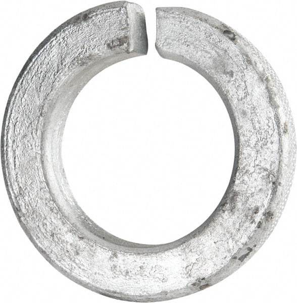 Value Collection - 1-1/4", 1.274" ID, 0.312" Thick Split Lock Washer - Grade 8 Spring Steel, Hot Dipped Galvanized Finish, 1.274" Min ID, 1.3" Max ID, 2.056" Max OD - A1 Tooling