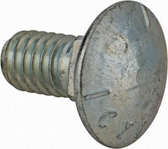 Value Collection - 5/16-18 UNC 5/8" Length Under Head, Standard Square Neck, Carriage Bolt - Grade 5 Steel, Zinc-Plated Finish - A1 Tooling