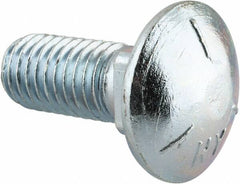 Value Collection - 1/2-13 UNC 1-1/4" Length Under Head, Standard Square Neck, Carriage Bolt - Grade 5 Steel, Zinc-Plated Finish - A1 Tooling