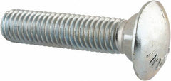 Value Collection - 1/2-13 UNC 2-1/4" Length Under Head, Standard Square Neck, Carriage Bolt - Grade 5 Steel, Zinc-Plated Finish - A1 Tooling