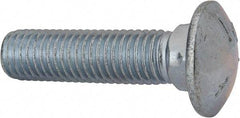 Value Collection - 5/8-11 UNC 2-1/2" Length Under Head, Standard Square Neck, Carriage Bolt - Grade 5 Steel, Zinc-Plated Finish - A1 Tooling