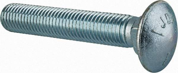 Value Collection - 3/4-10 UNC 4-1/2" Length Under Head, Standard Square Neck, Carriage Bolt - Grade 5 Steel, Zinc-Plated Finish - A1 Tooling