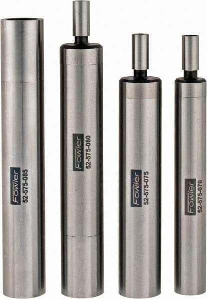 Fowler - 3/8, 1/2 Inch Shank Diameter, 0.0002 Inch Accuracy, Edge Finder Set - 0.5 Inch Head Diameter, Cylindrical Head Type, Includes 4 Attachments, Wooden Case, 4 Pieces - A1 Tooling