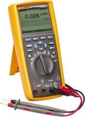 Fluke - 287, CAT IV, CAT III, 1,000 VAC/VDC, Digital True RMS Auto Ranging Manual Ranging Multimeter - 500 mOhm, Measures Voltage, Capacitance, Current, Frequency, Resistance, Temperature - A1 Tooling