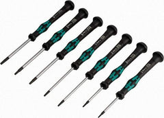 Wera - 7 Piece T5 to T15 Micro Handle Torx Driver Set - T5, T6, T7, T8, T9, T10, T15 - A1 Tooling