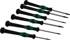 Wera - 6 Piece T6 to T15 Micro Handle Torx Driver Set - T6, T7, T8, T9, T10, T15 - A1 Tooling