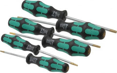 Wera - 6 Piece T8 to T30 Torx Driver Set - T8, T10, T15, T20, T25, T30 - A1 Tooling