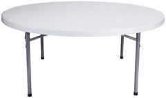 NPS - 29-1/2" High x 71" Diam, Round Folding Table - Speckled Gray - A1 Tooling