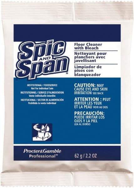 Spic & Span - Packet Cleaner - Use on Ceramic Tile, Laminate Surfaces, Linoleum, Quarry Tile, Cement, Concrete, Vinyl Tile, Terra Cotta, Terrazzo, Vinyl Composite Tile (VCT) - A1 Tooling