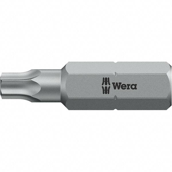 Wera - 1/4" Drive T20 Torx Screwdriver Bit - 1" OAL, Insert Bit - A1 Tooling