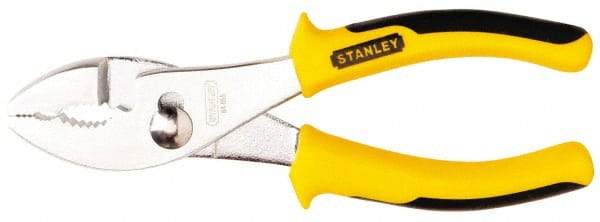 Stanley - 6-5/8" OAL, 1-27/64" Jaw Length, Slip Joint Pliers - 2 Positions, Serrated Jaw, Slip Joint Head, Slip Joint Plier Tool, Serrated Pipe Jaw - A1 Tooling